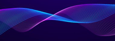 Parçacıkların soyut dijital dalgaları. Ses dalgası elemanı. Müzik için dengeleyici. Büyük veri görselleştirmesi. 3d illüstrasyon