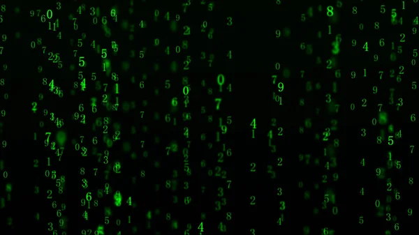 デジタル背景 ビッグデータだ ハッカーの概念 抽象行列 コンピュータは多くの数字を生み出した — ストック写真