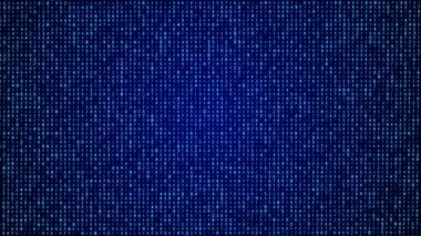 Dijital arka plan. Büyük veri. Hacker konsepti. Soyut matris. Bilgisayar birçok sayı üretti. Üç Boyut