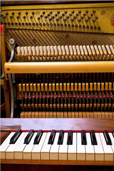 Klaviergerät Stimmen Eines Alten Konzertflügels Musikunterricht — Stockfoto