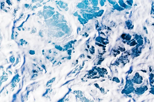 Λευκό Αφρό Θάλασσας Οριζόντια — Φωτογραφία Αρχείου