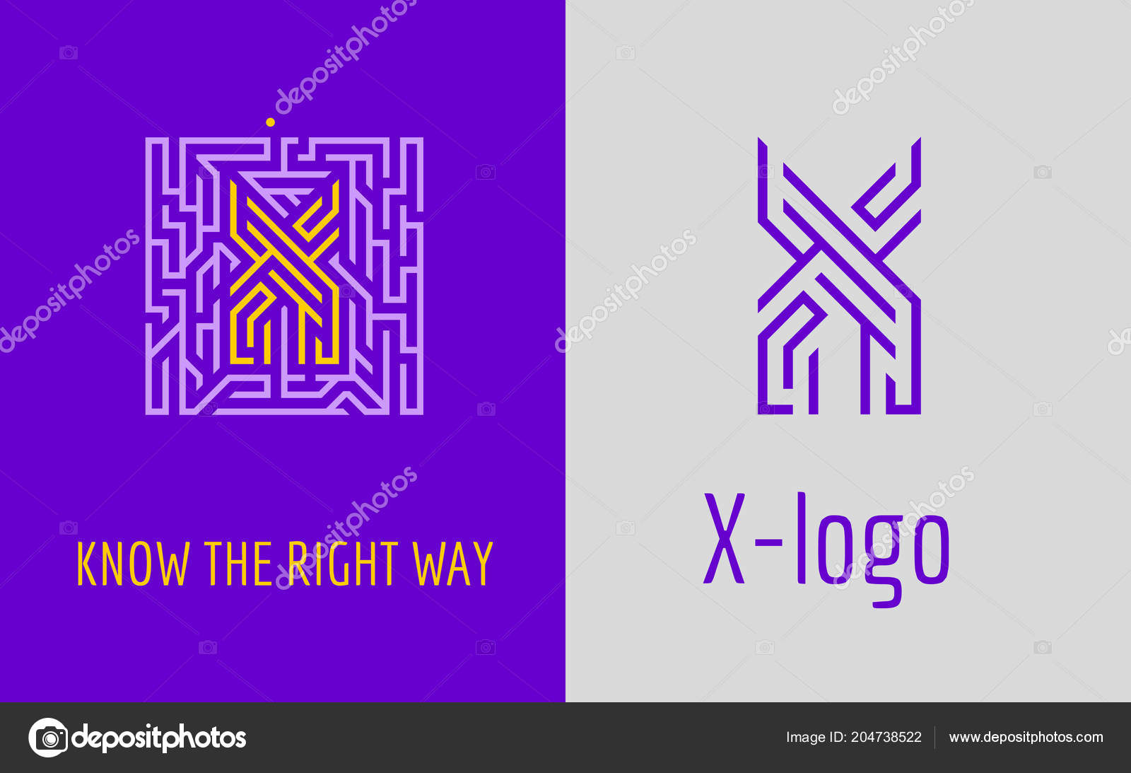 Letter Maze Creative Logo Corporate Identity Company Letter Logo
