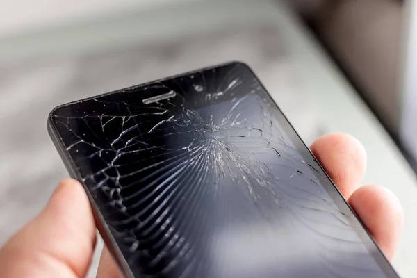 broken glass of smart phone