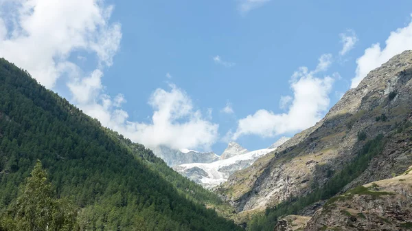 Paisaje de verano con glaciares permanentes Swizerland Alps —  Fotos de Stock