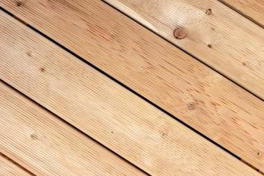 Sibirya karaçam arka plan yapılmış ahşap teras