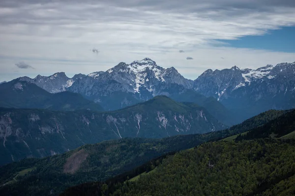 Krásná vysoká horská krajina Alpy pohled — Stock fotografie