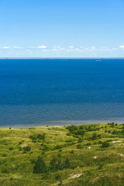 Ruská Krajina Volze Zelené Kopce Ostrovy — Stock fotografie