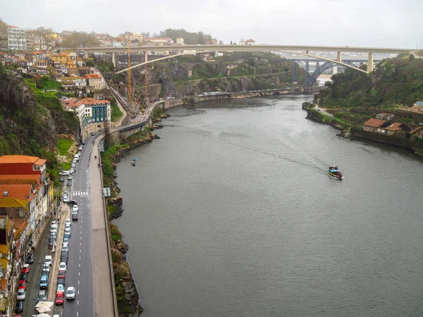 Veduta Aerea Panoramica Del Ponte Oporto Portogallo — Foto Stock