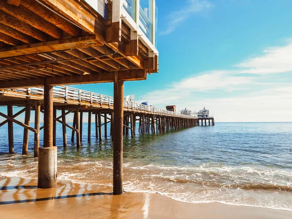 加利福尼亚Malibu码头的木杆 — 图库照片