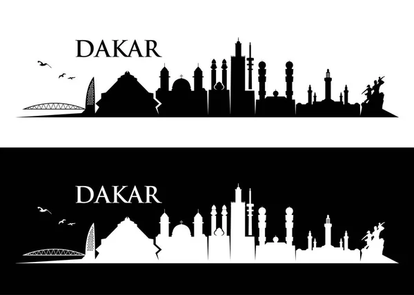 Dakar Senegal Ilustração Vetorial —  Vetores de Stock