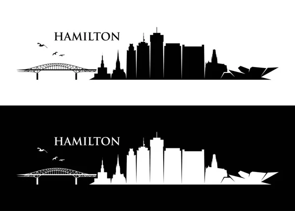 Hamilton Canada Illustration Vectorielle — Image vectorielle