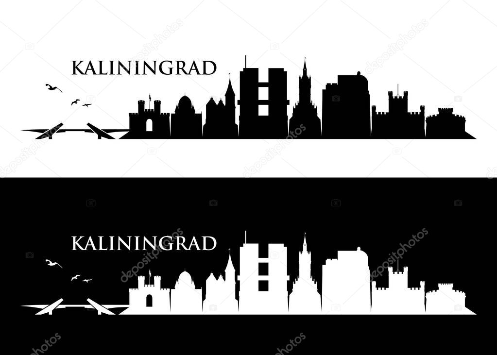 Kaliningrad skyline - Russia - vector illustration