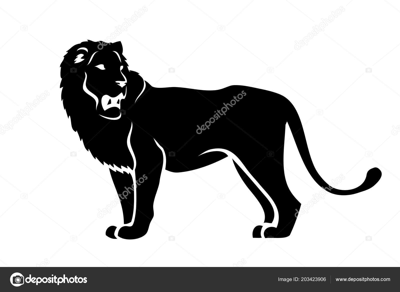Download Lion Silhouette Vector Illustration — Stock Vector © I ...