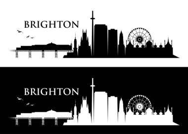 Brighton manzarası. vektör çizim