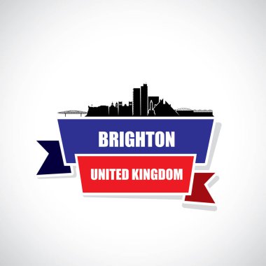 Brighton manzarası. vektör çizim
