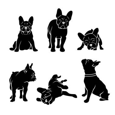 Fransız buldozer ayarlayın. vektör çizim