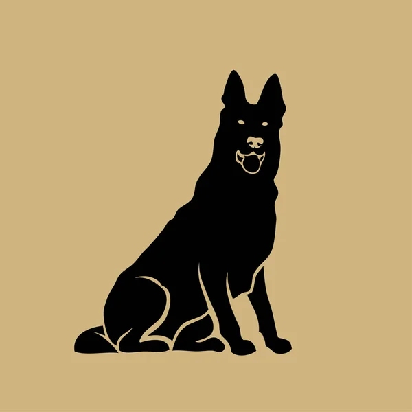 Schäferhund Vektorillustration — Stockvektor