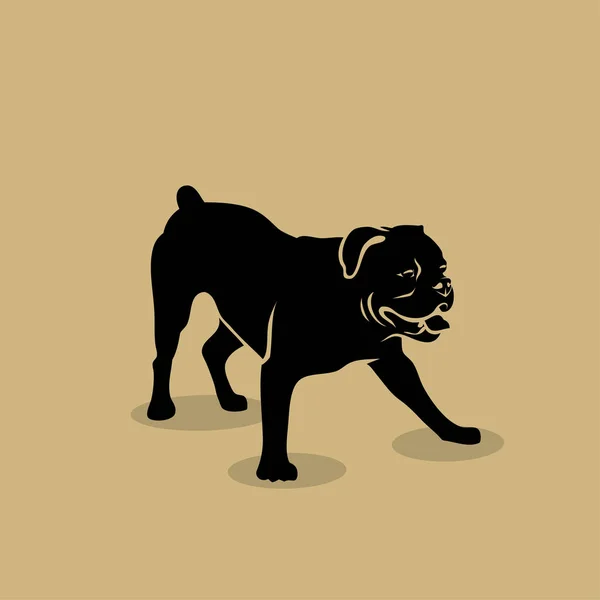 Olde Bulldogge Inglés Ilustración Vectorial — Archivo Imágenes Vectoriales