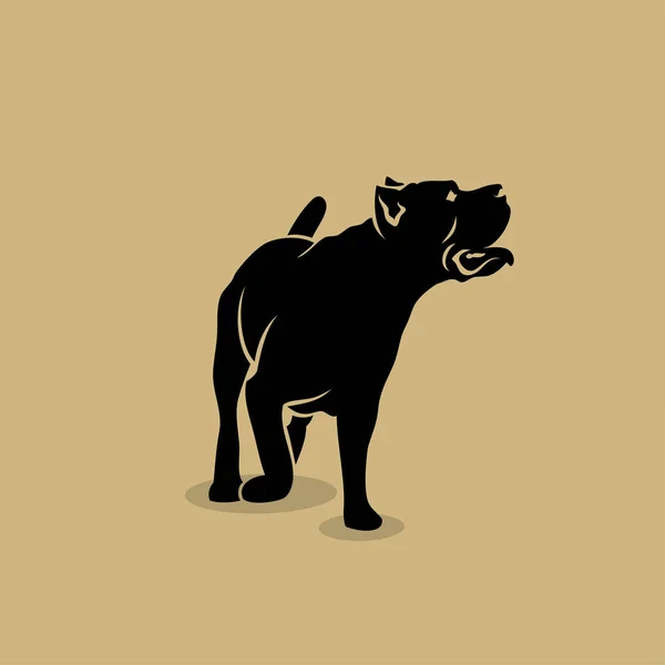 Cane Corso Perro Ilustración Vectorial Aislada — Archivo Imágenes Vectoriales