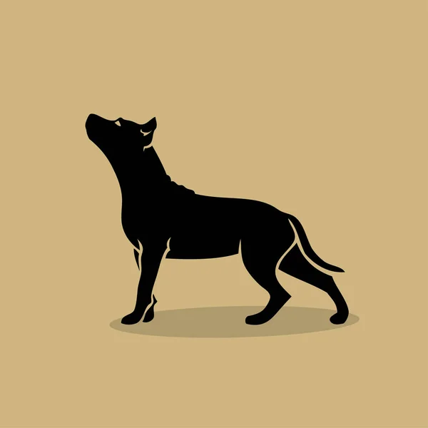 American Staffordshire Terrier Hund Isolerade Vektorillustration — Stock vektor