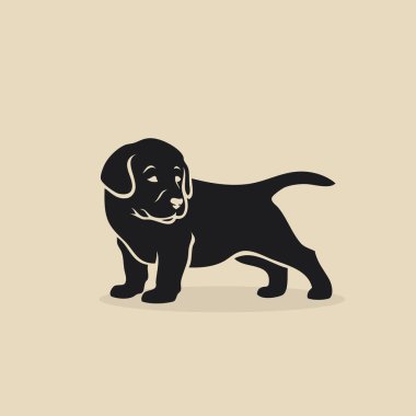 Labrador retriever köpek yavrusu - vektör çizim