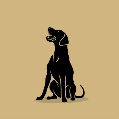 Amerikalı çukur boğa korkunç köpek - izole vektör çizim