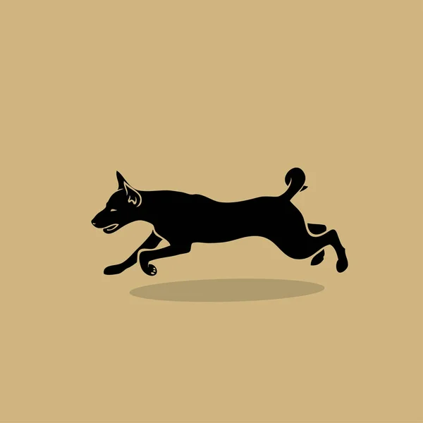 アフリカのバセニー犬 分離ベクトル図 — ストックベクタ