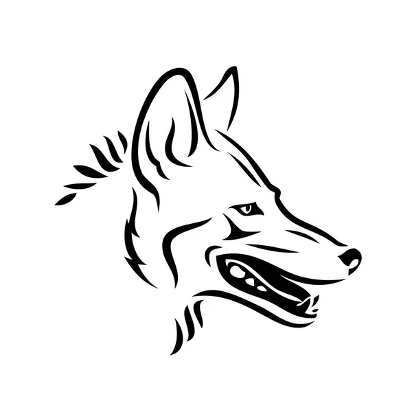 Coyote Dier Geïsoleerde Vectorillustratie — Stockvector