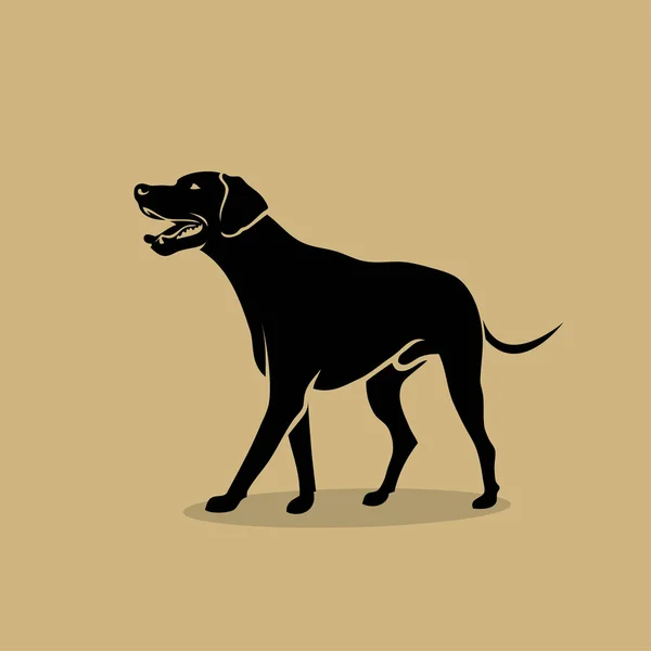 Hond Van Amerikaanse Terriër Van Stier Van Kuil Geïsoleerde Vectorillustratie — Stockvector