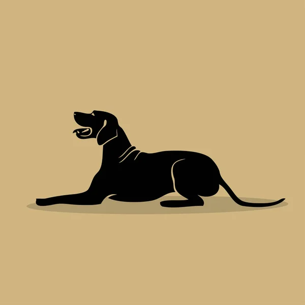 Hond Van Amerikaanse Terriër Van Stier Van Kuil Geïsoleerde Vectorillustratie — Stockvector