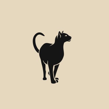 Sphynx kedi kutsal kişilerin resmi, vektör çizim