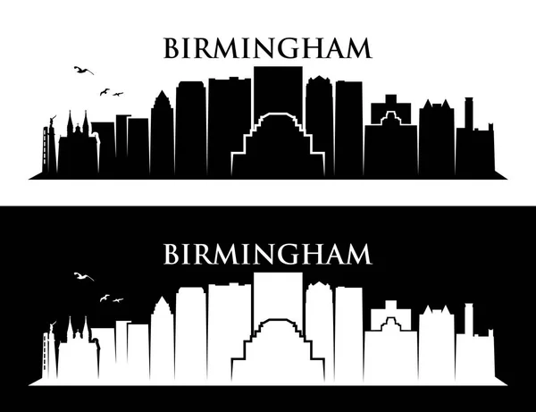 Birmingham Skyline Alabama Estados Unidos América Ilustración Vectorial — Archivo Imágenes Vectoriales