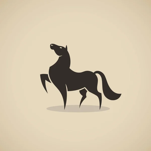 Ikone Des Isolierten Pferdes Vektorillustration — Stockvektor