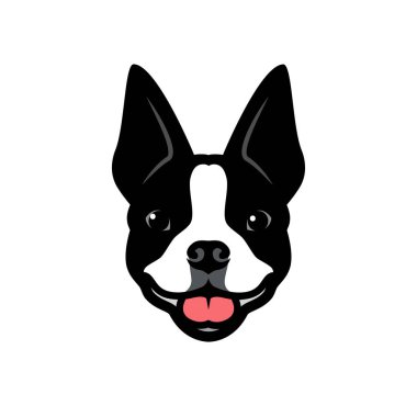 boston korkunç minimalist vektör çizim