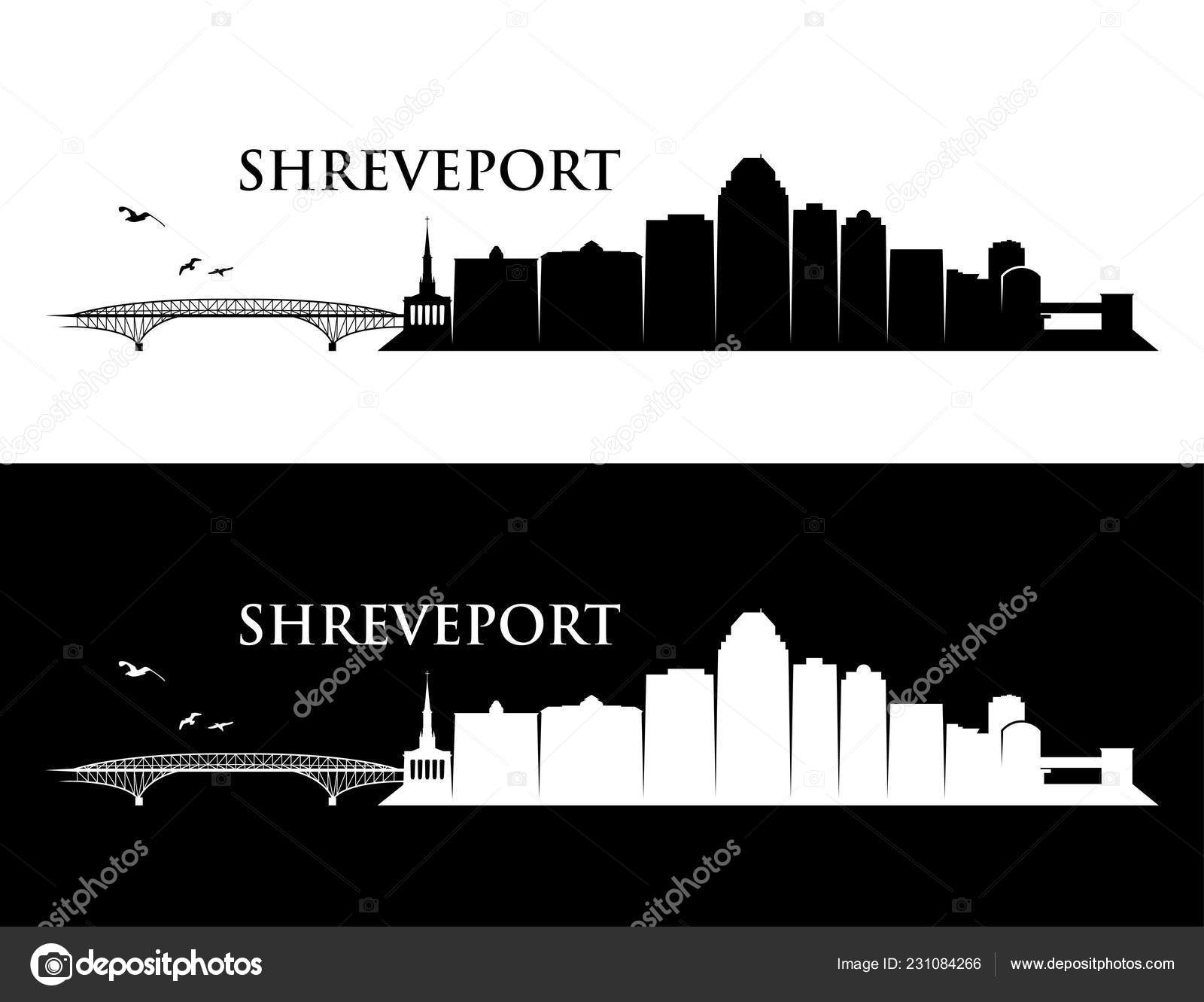 Shreveport City Skyline Buildings Vector Posters Stock Vector Image by