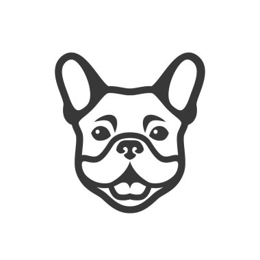 Fransız buldozer minimalist vektör simgesi