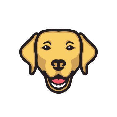 labrador köpek minimalist vektör çizim
