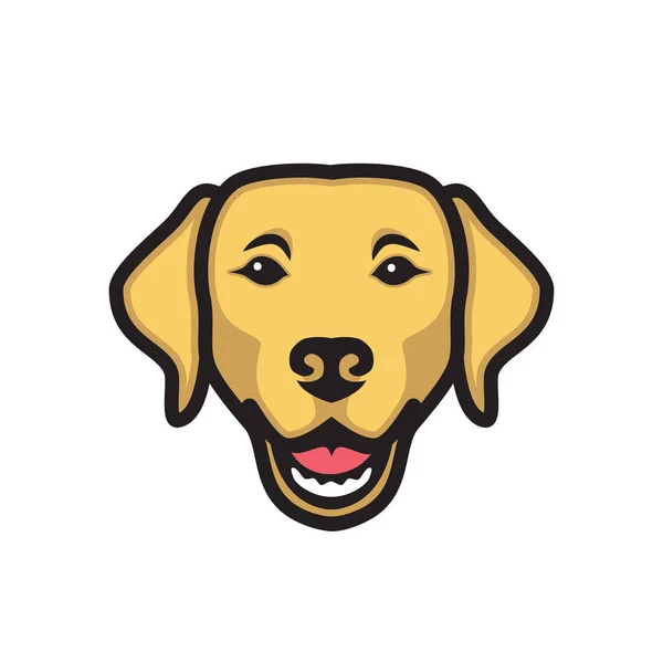 Minimalistische Vectorillustratie Van Labrador Hond — Stockvector