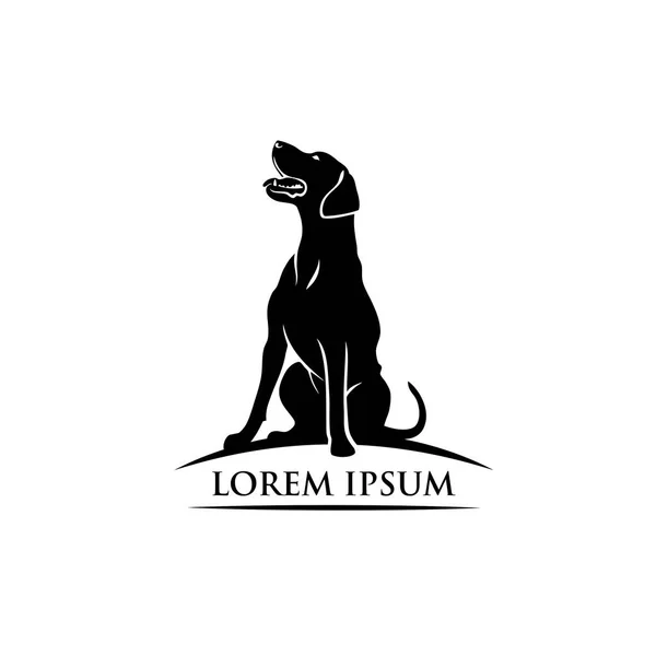 Minimalistic Vector Illustration Labrador Dog — Stock Vector