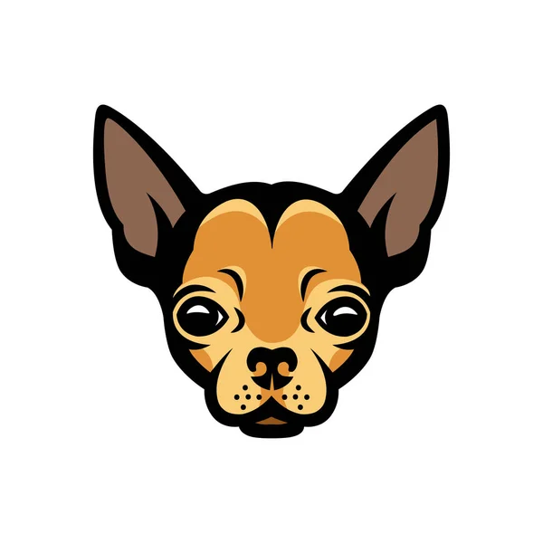 Color Chihuahua Símbolo Sobre Fondo Blanco Ilustración Vectorial — Vector de stock