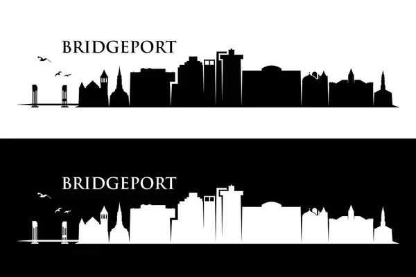 Bridgeport Birleşik Amerika Birleşik Devletleri Abd Vektör Çizim — Stok Vektör