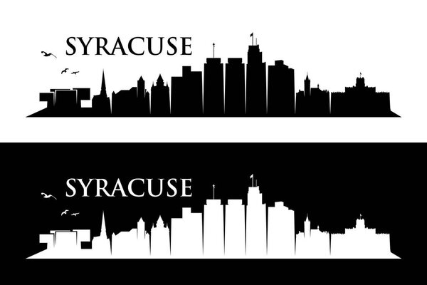 United States of America, USA, vector illustration of Syracuse 