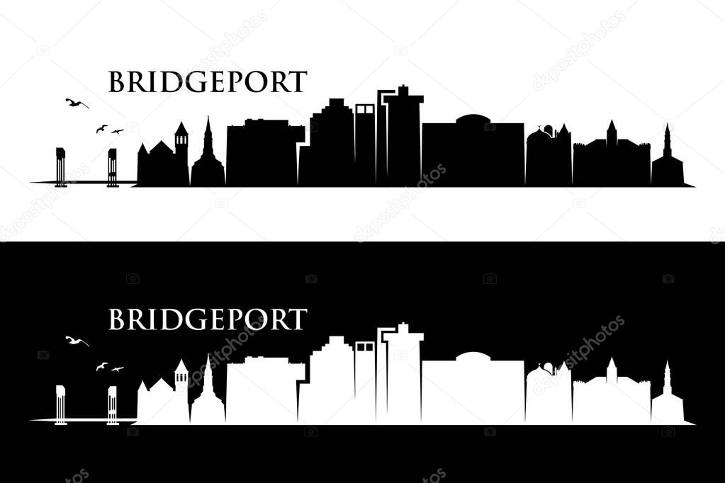 United States of America, USA, vector illustration of Bridgeport 