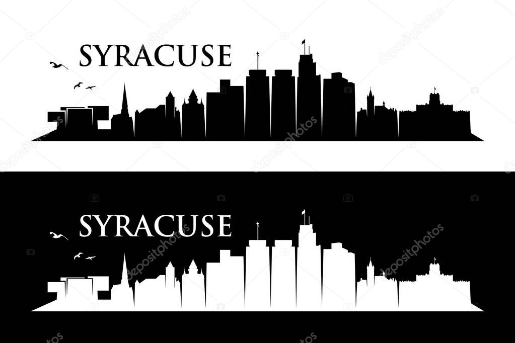 United States of America, USA, vector illustration of Syracuse 