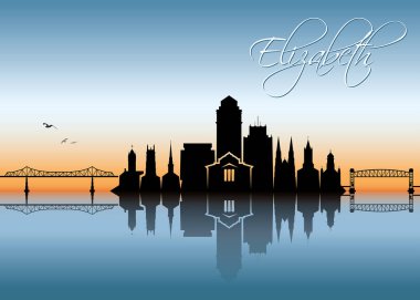 Elizabeth, ABD vektör çizim