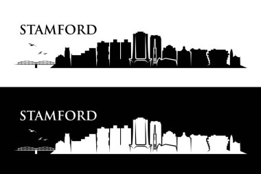 Stamford, ABD vektör çizim