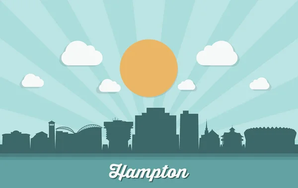 Ilustración Vectorial Hampton — Vector de stock