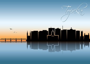 Topeka, ABD vektör çizim