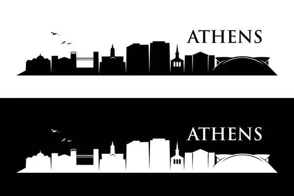 Vector Illustration Athens Georgia Usa — Stock Vector