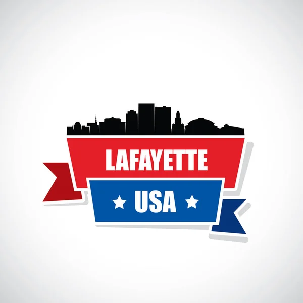 Lafayette Usa 的向量例证 — 图库矢量图片